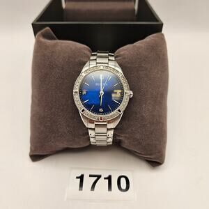 Bulova | Accessories | Bulova Watch Men 37mm Silver Tone 96b4 Date Black  Leather Band New Battery | Poshmark
